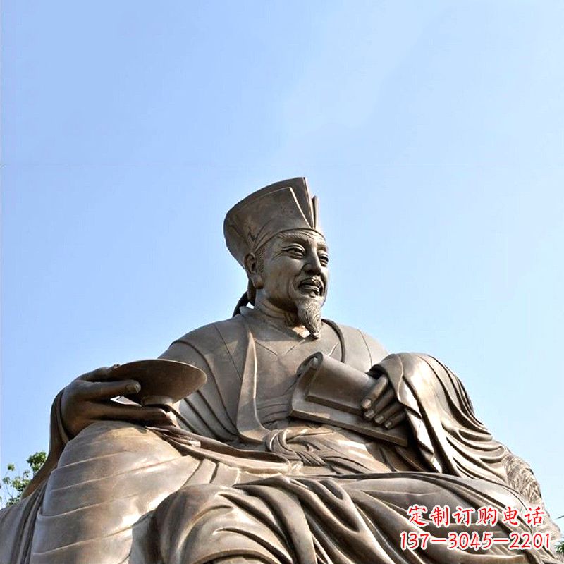 泸州欧阳修铜雕塑北宋文坛领袖的艺术精品