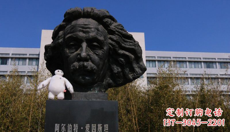 泸州爱因斯坦头像铜雕222