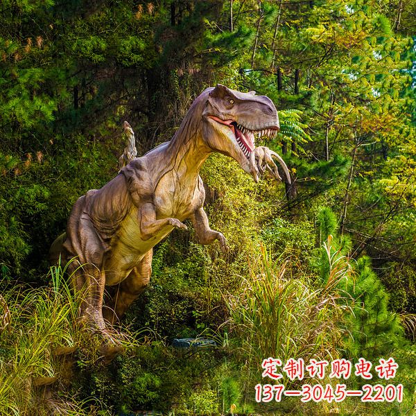 泸州霸王龙动物园仿真恐龙雕塑