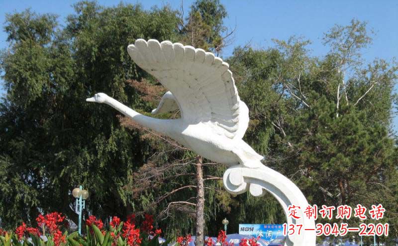 泸州白天鹅大理石雕塑