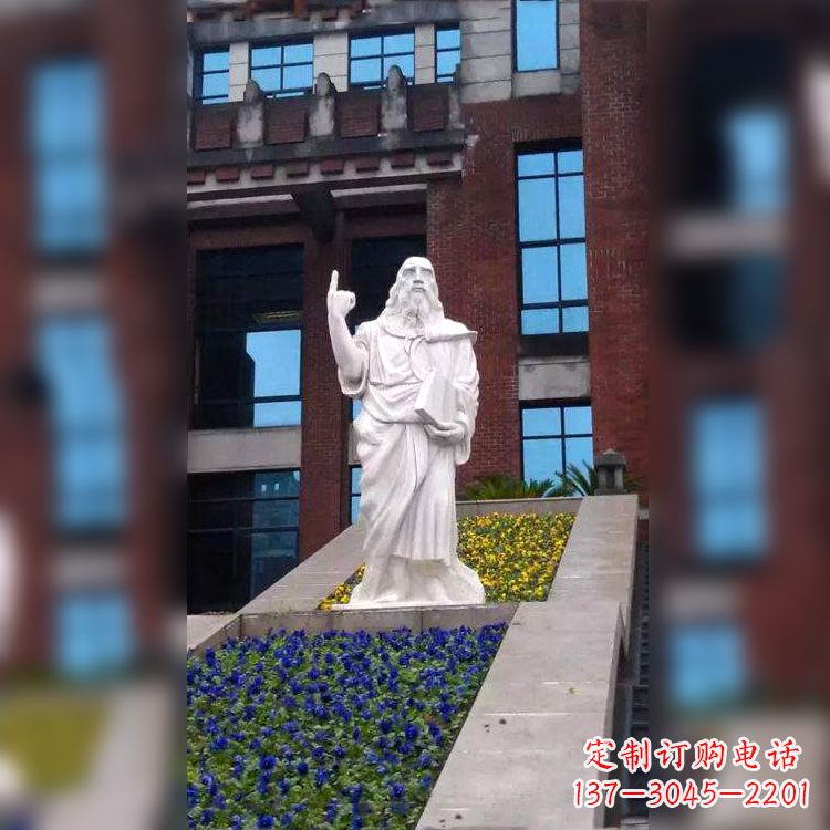 泸州柏拉图精美石雕像，传承哲学大师的精神