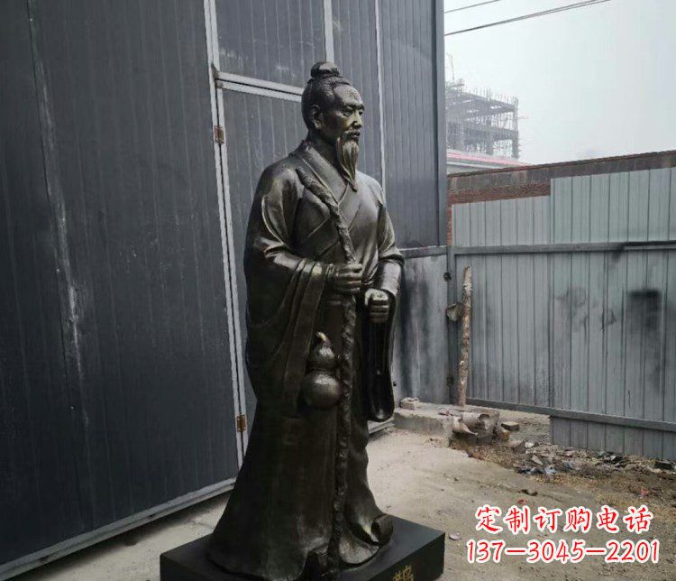 泸州扁鹊人物古代名医铜雕摆件