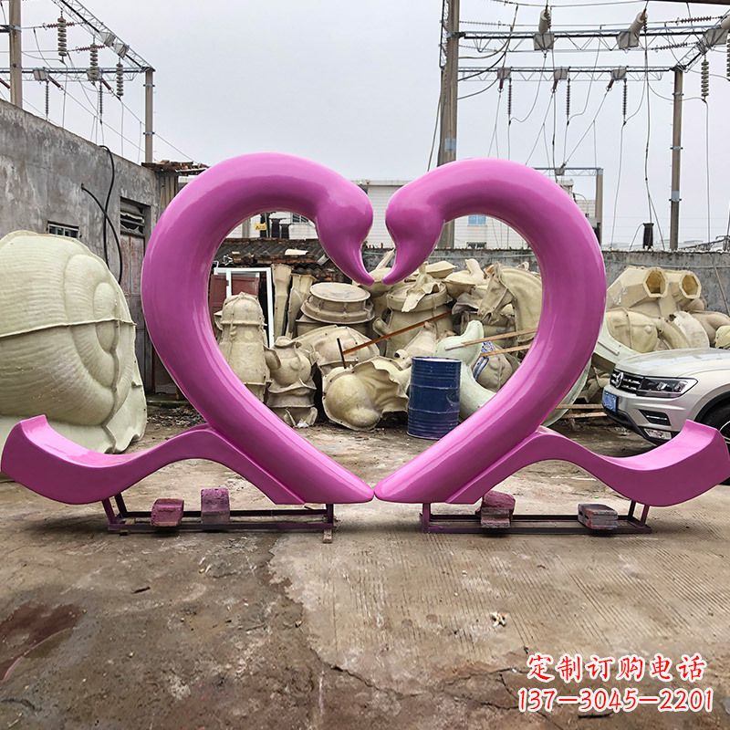 泸州玻璃钢天鹅雕塑