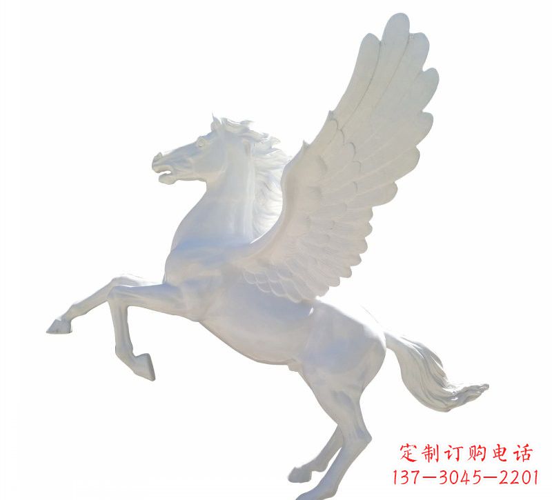 泸州新款玻璃钢飞马摆件