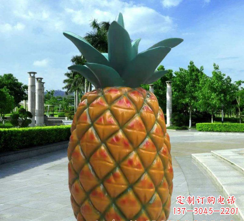 泸州玻璃钢菠萝灯