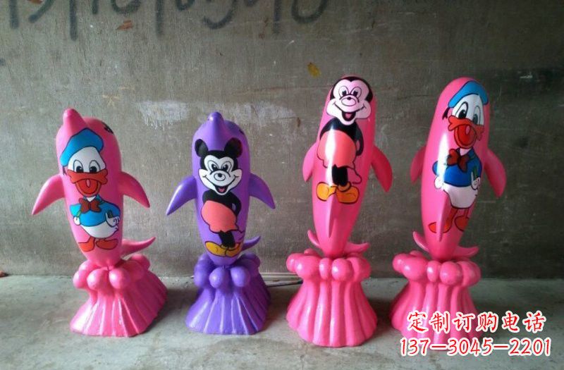 泸州玻璃钢海豚雕塑把海洋之美带到你家