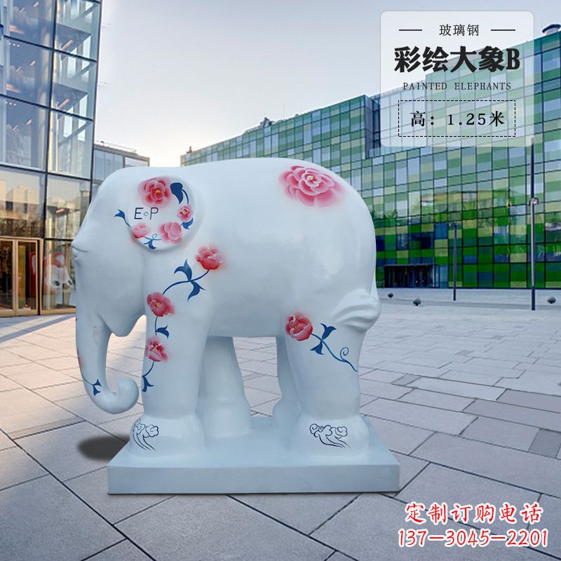 泸州玻璃钢大象雕塑——传承古老文明的象征