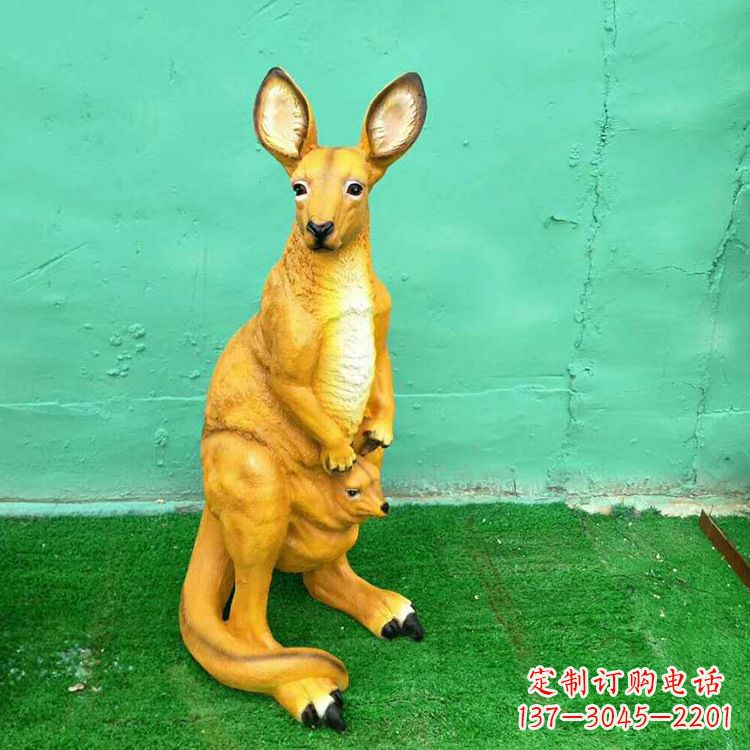 泸州玻璃钢袋鼠雕塑