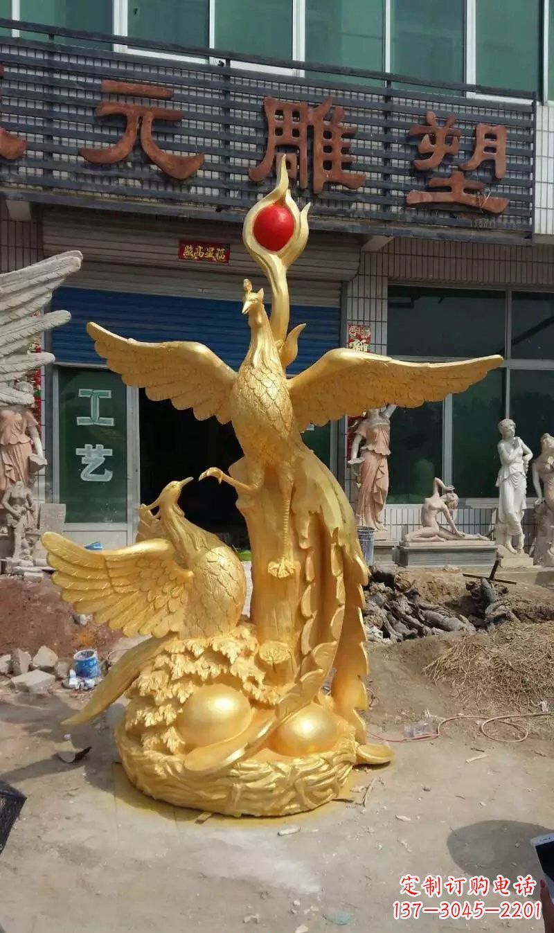 泸州玻璃钢雕刻的凤凰之美