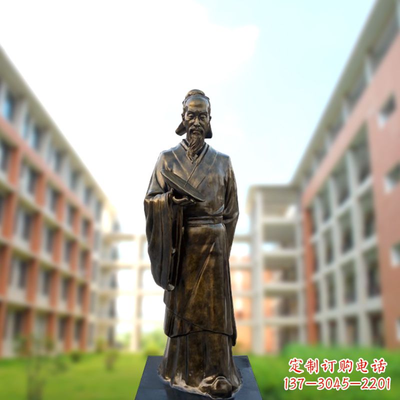 泸州祖冲之雕像——传承校园历史的象征