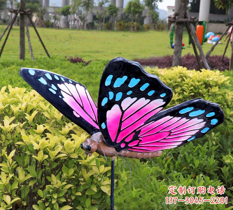 泸州玻璃钢蝴蝶雕塑