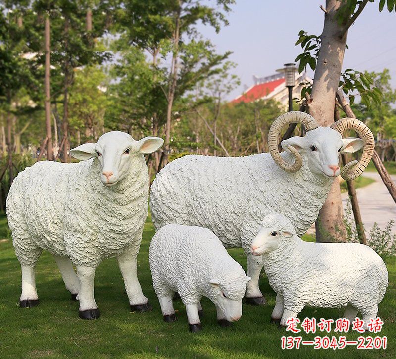 泸州玻璃钢山羊雕塑仿真艺术的精彩之作