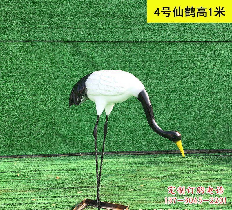 泸州仙鹤玻璃钢雕塑