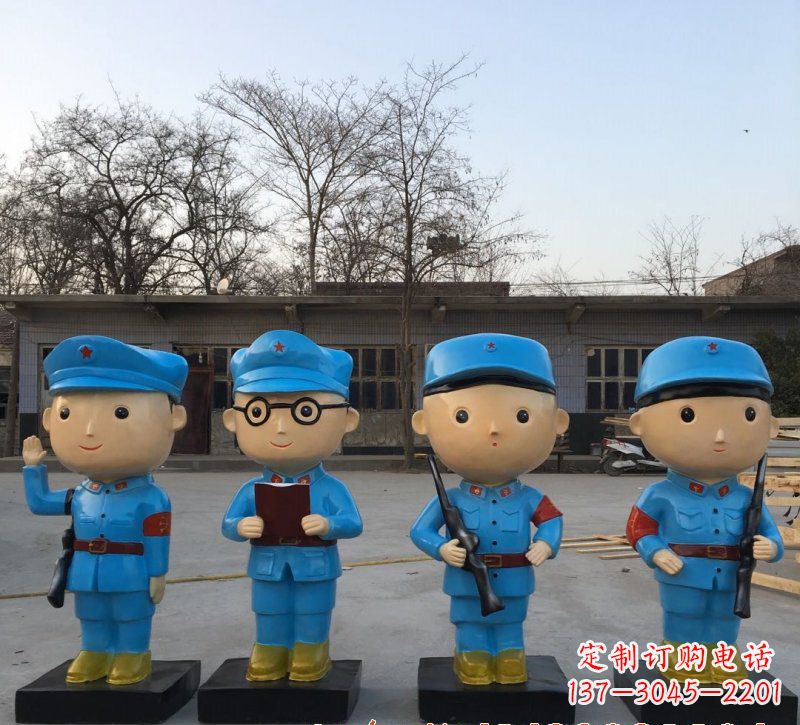 泸州玻璃钢制作的红军雕塑传承精神