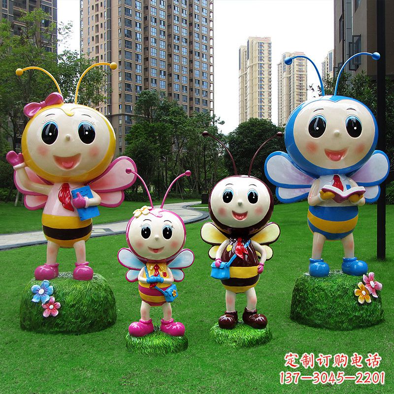 泸州玻璃钢制蜜蜂雕塑让你的家园拥有自然之美