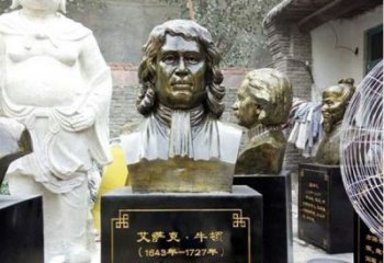 泸州玻璃钢仿铜雕塑——纪念伟大的牛顿
