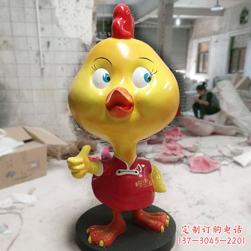 泸州“玻璃钢制造的精美鸡雕塑”