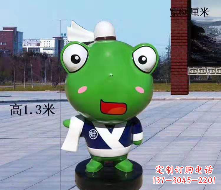 泸州玻璃钢卡通小青蛙——景观雕塑的新灵感