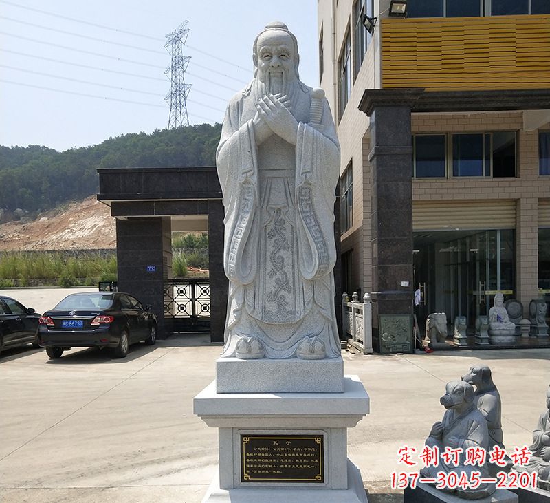 泸州玻璃钢孔子像