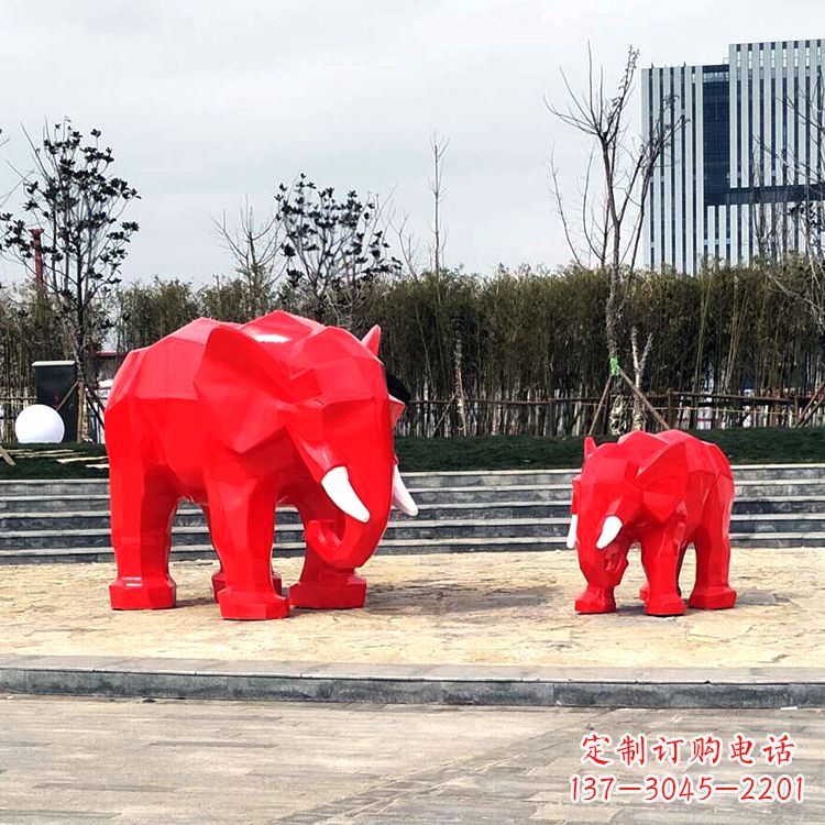 泸州玻璃钢大象雕塑艺术之美