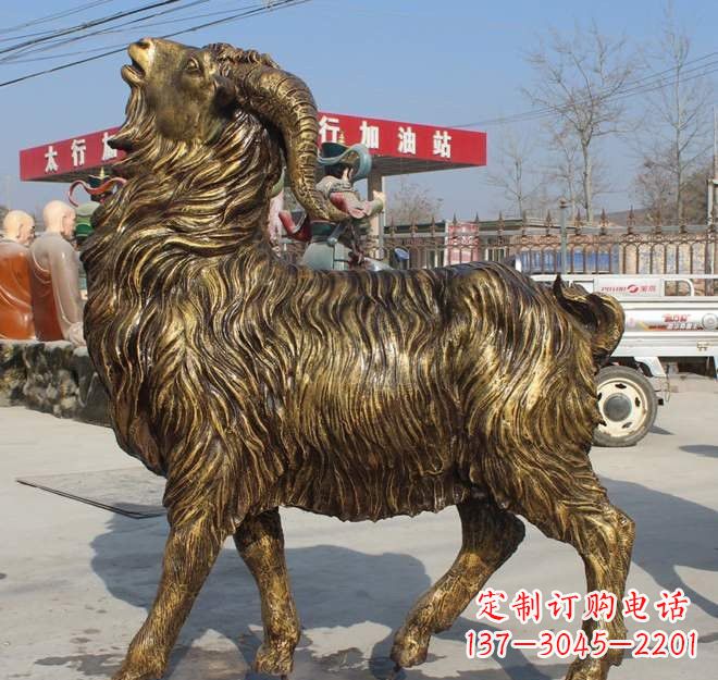 泸州玻璃钢山羊雕塑——让艺术之美绽放