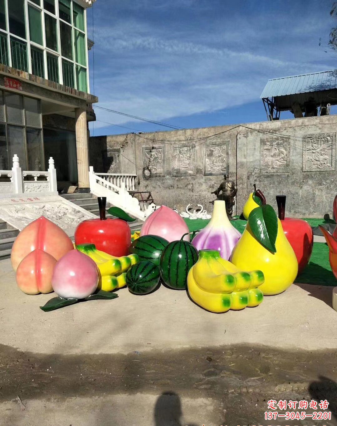 泸州玻璃钢水果雕塑一种别致的艺术