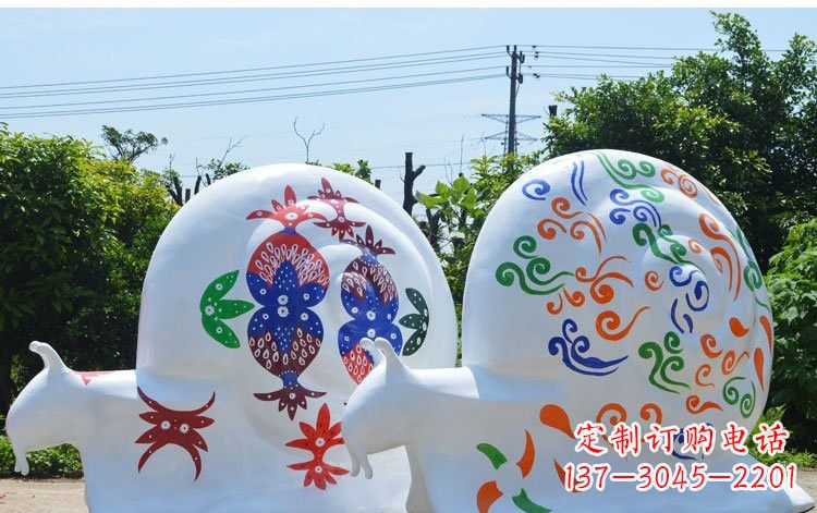 泸州玻璃钢蜗牛一种精美的雕塑