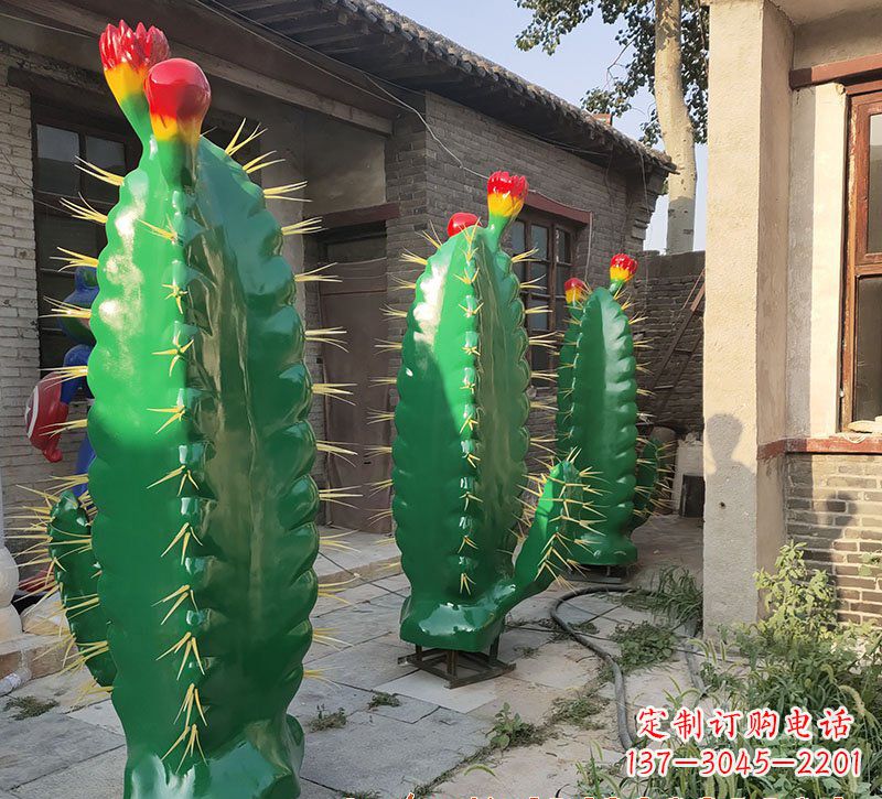 泸州仙人掌雕塑玻璃钢的艺术精品