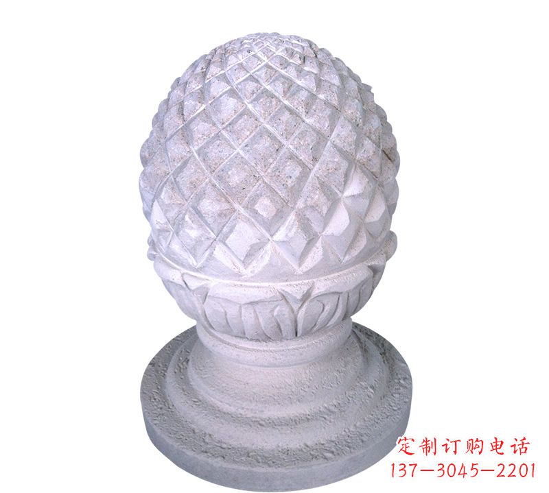 泸州菠萝雕塑艺术性的挡车路障