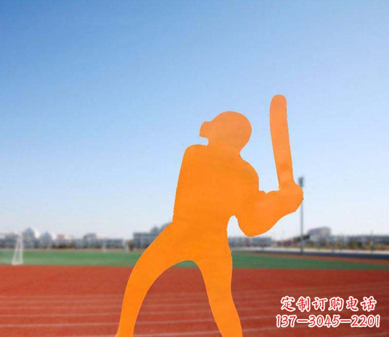 泸州不锈钢棒球雕塑精美的艺术品