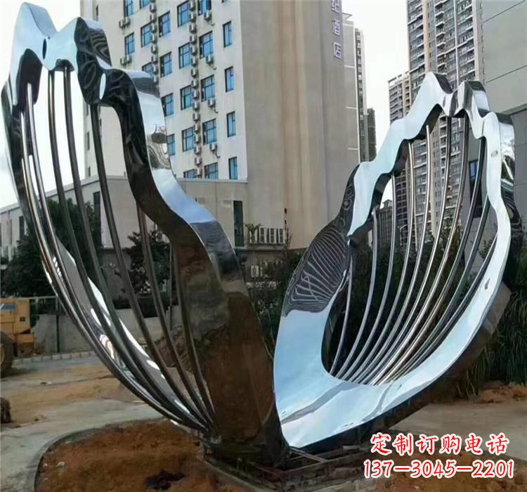 泸州不锈钢贝壳雕塑艺术与自然的完美结合