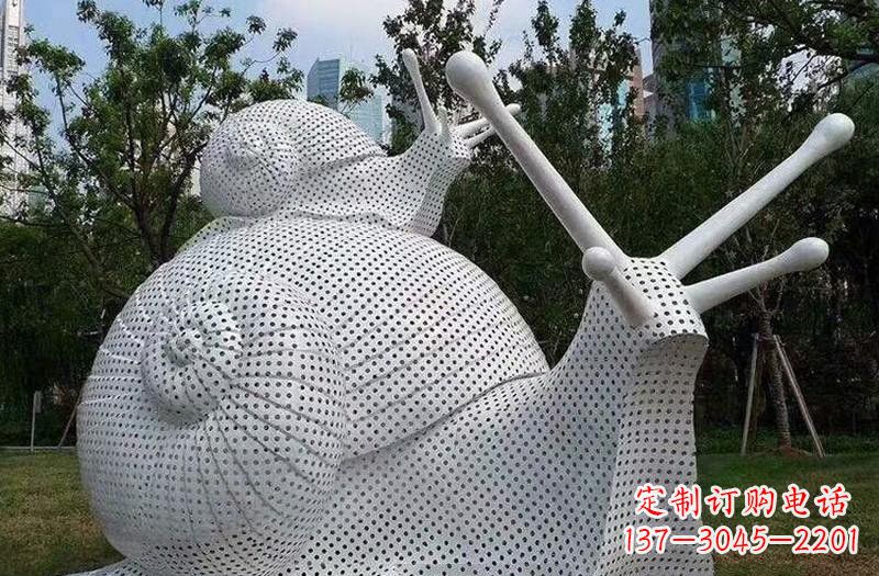泸州不锈钢蜗牛雕塑把自然美搬进家居