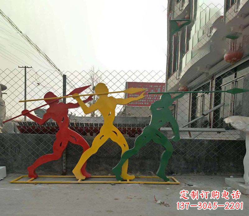 泸州不锈钢标枪雕塑一种新兴的艺术形式