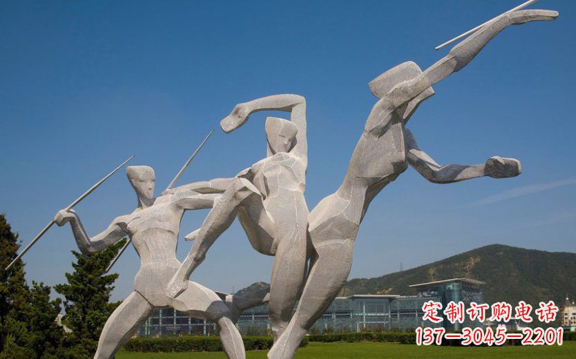 泸州不锈钢标枪雕塑一种新型的艺术形式