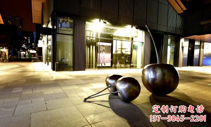 泸州不锈钢樱桃雕塑