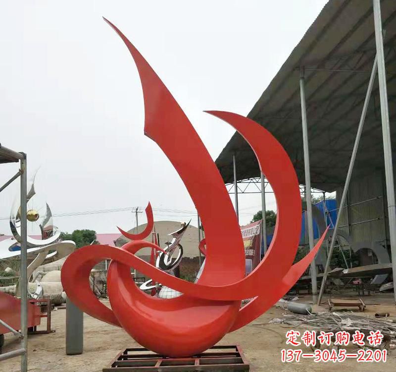 泸州不锈钢彩色凤凰雕塑传承东方美学