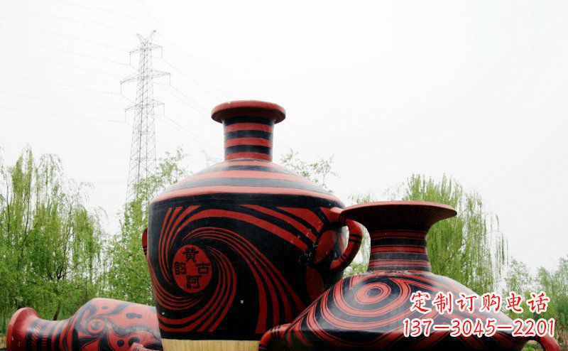 泸州不锈钢彩色花盆雕塑让空间更加精致