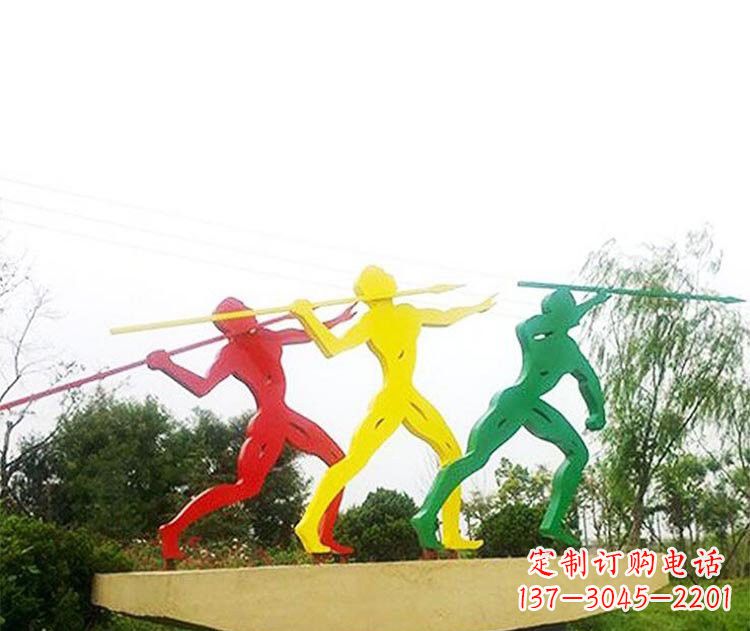 泸州不锈钢彩色标枪雕塑精美而富有意义