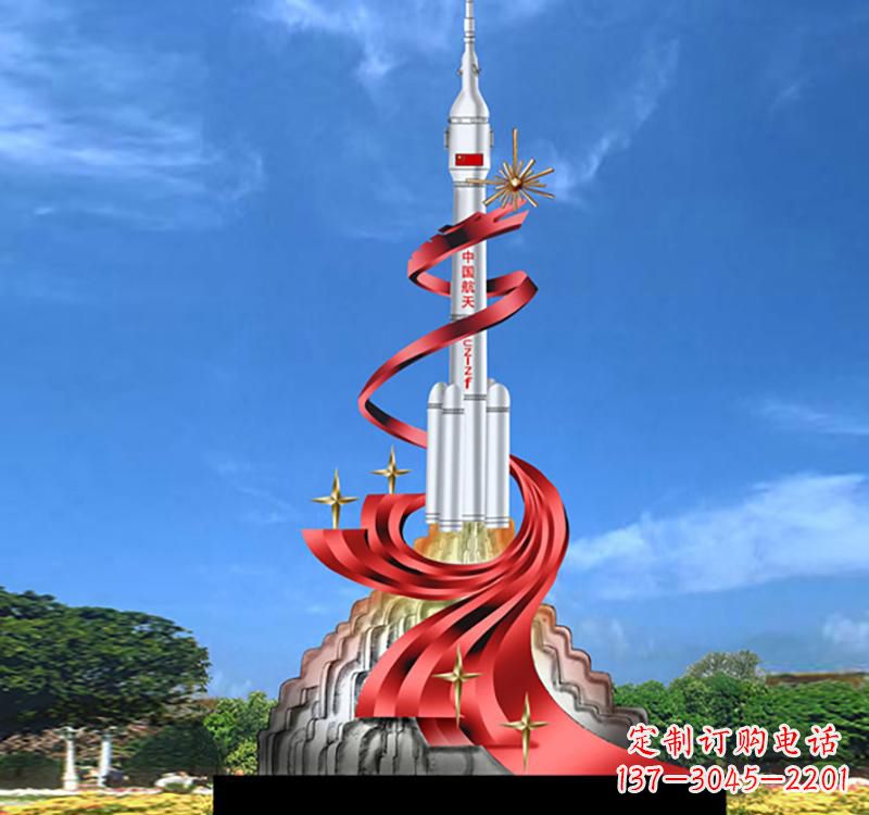 泸州嫦娥飞天——不锈钢嫦娥雕塑