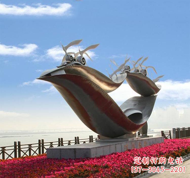泸州海鸥雕塑——点缀不锈钢城市