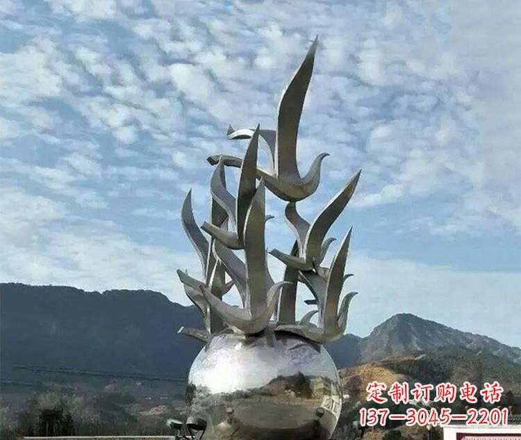 泸州不锈钢地球雕塑为和平呼唤