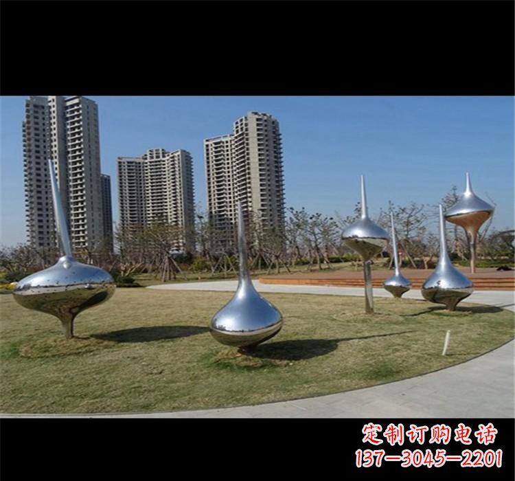 泸州不锈钢城市水滴雕塑唤醒城市的灵魂
