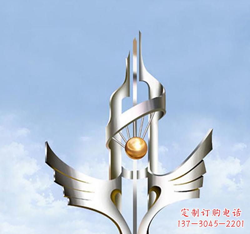 泸州以不锈钢为材料的翅膀雕塑