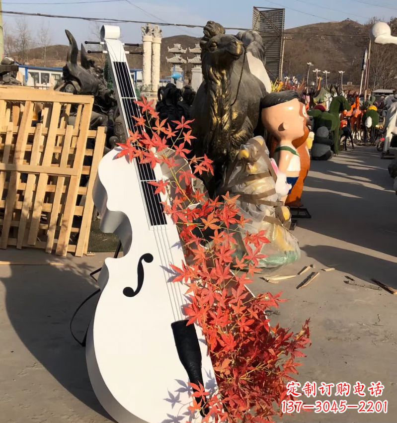泸州不锈钢大提琴雕塑—精致的艺术精品