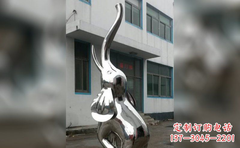 泸州精致的不锈钢大象雕塑