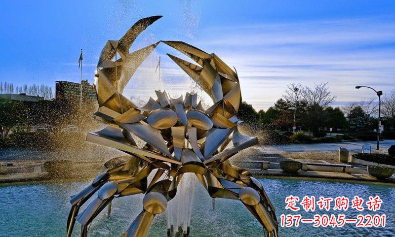 泸州精美不锈钢螃蟹雕塑