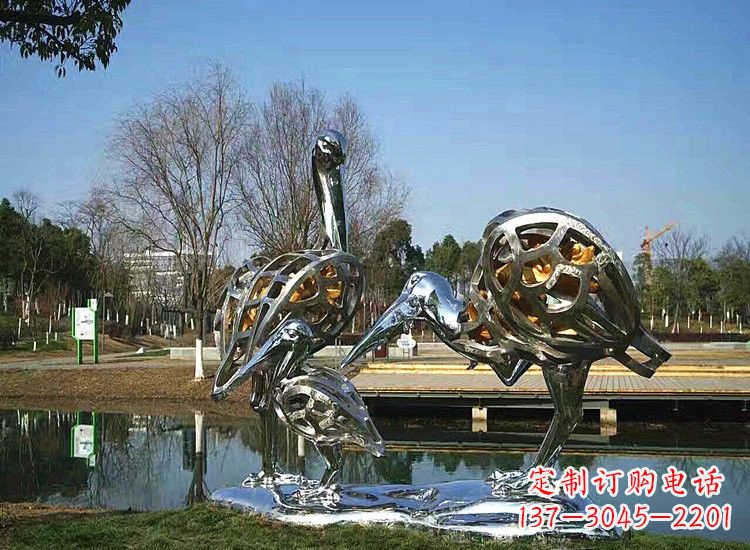 泸州精美非凡的不锈钢丹顶鹤雕塑