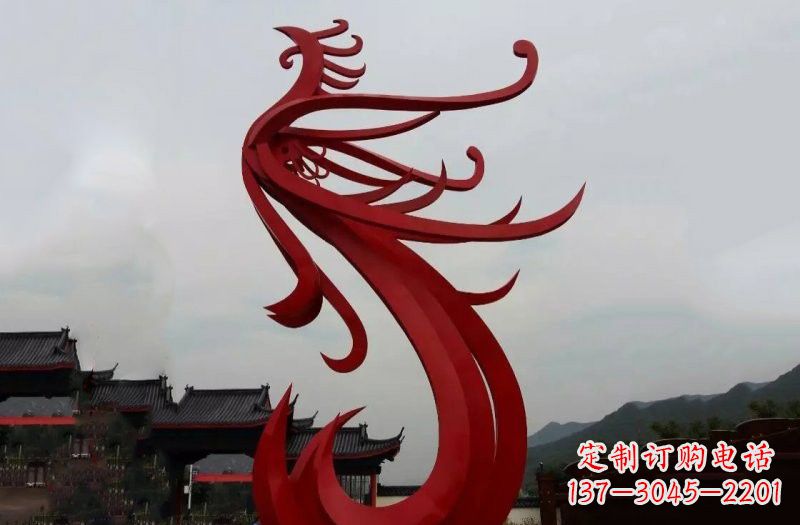 泸州精美不锈钢凤凰雕塑