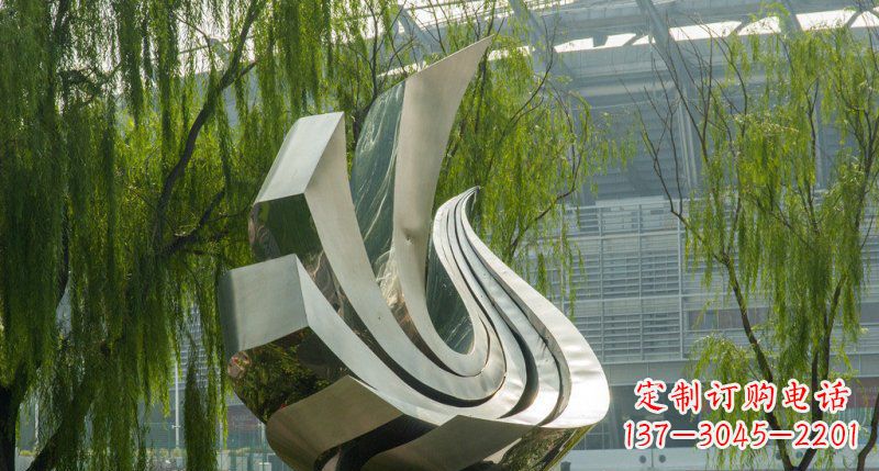 泸州不锈钢凤凰雕塑美丽的象征