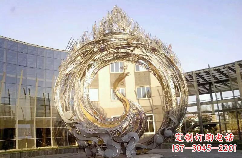 泸州不锈钢凤凰涅槃雕塑